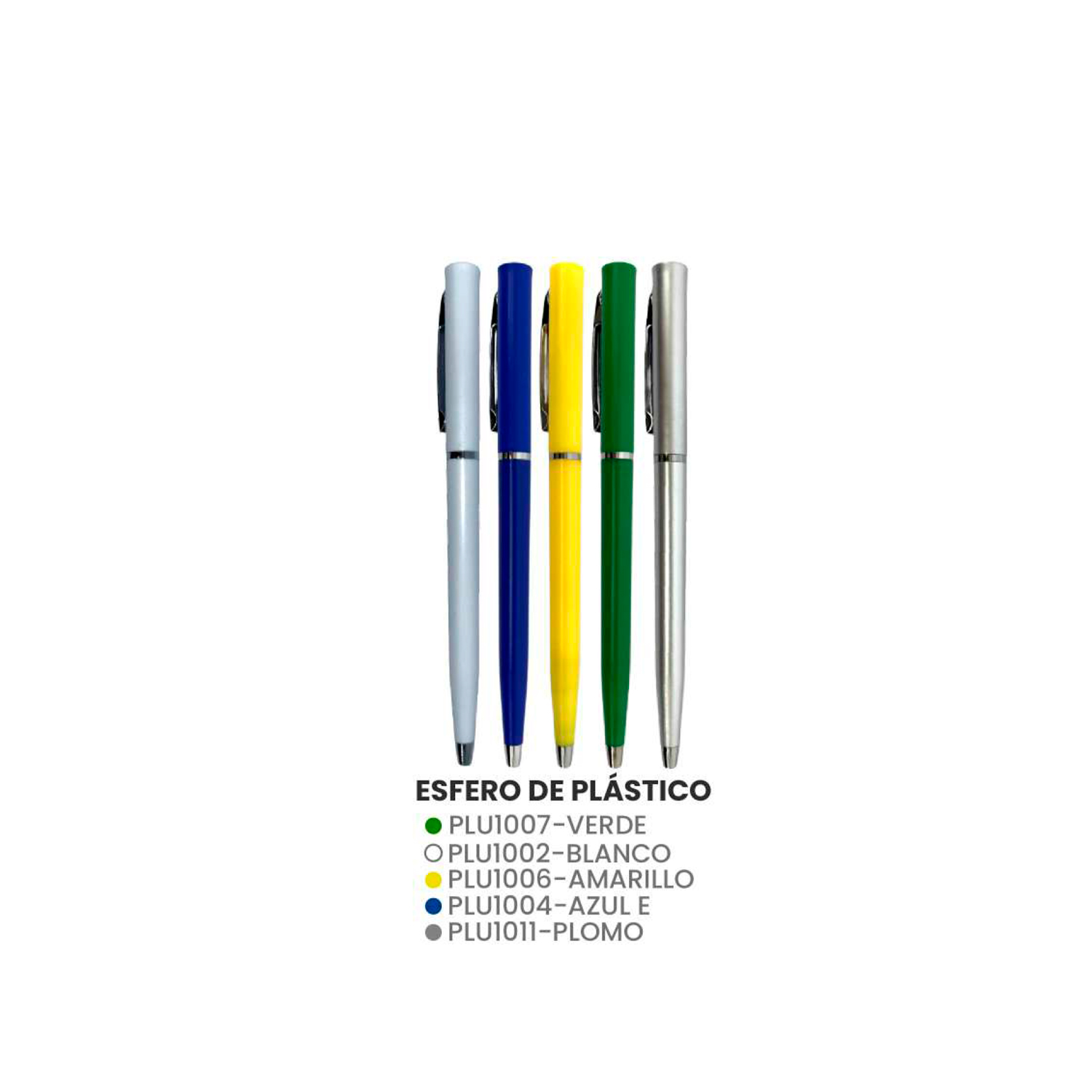 Esferos de Plástico Promocionales (1000/PCS) Variedad y Calidad para tu Marca Agencia Textil