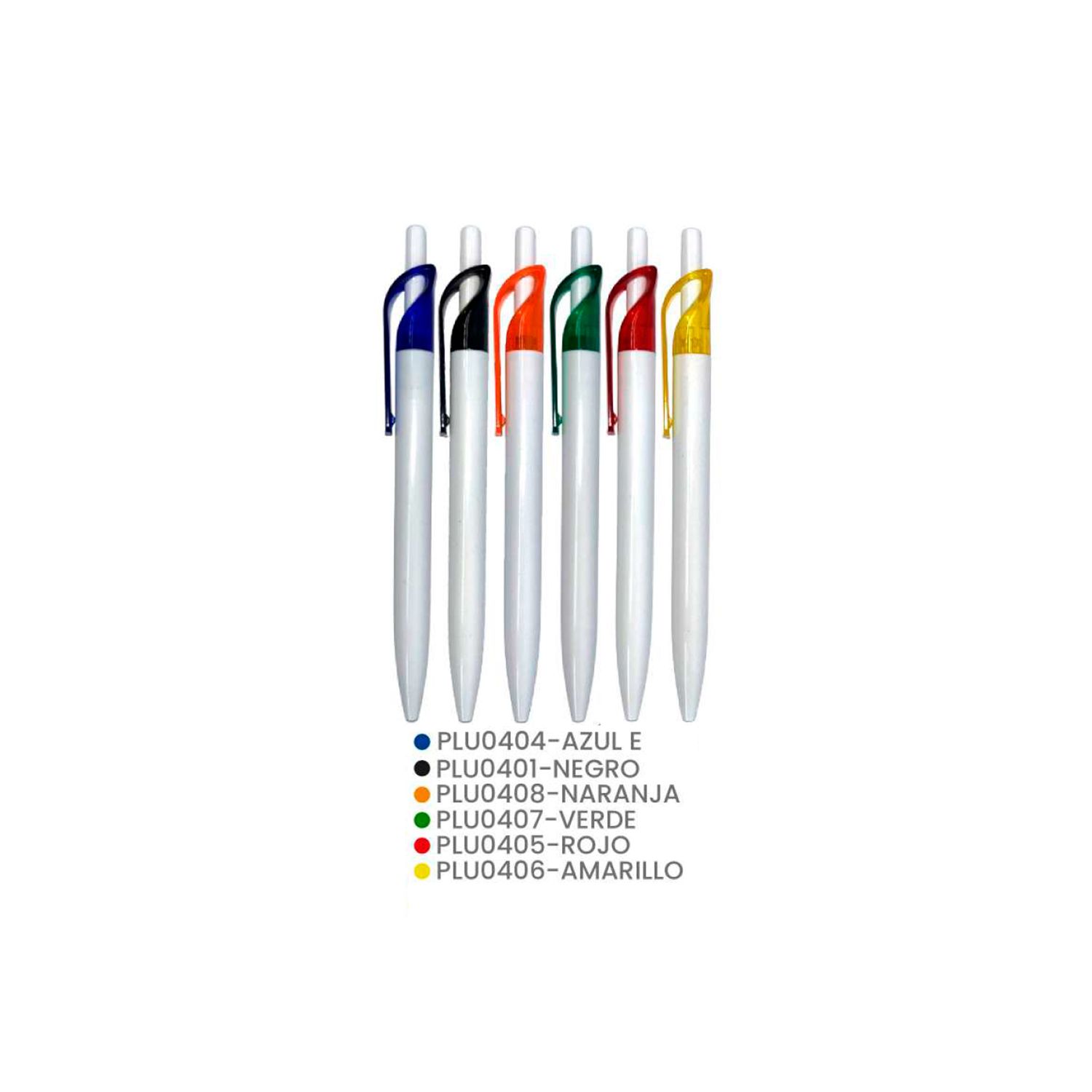 Esfero de Plástico Económico (1000/PCS) Variedad de Colores Agencia Textil