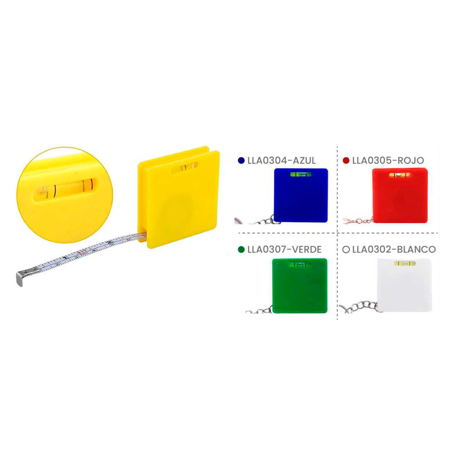 Llavero Mini Flexómetro Pro (4.3 x 4.3 cm) | Agencia Textil