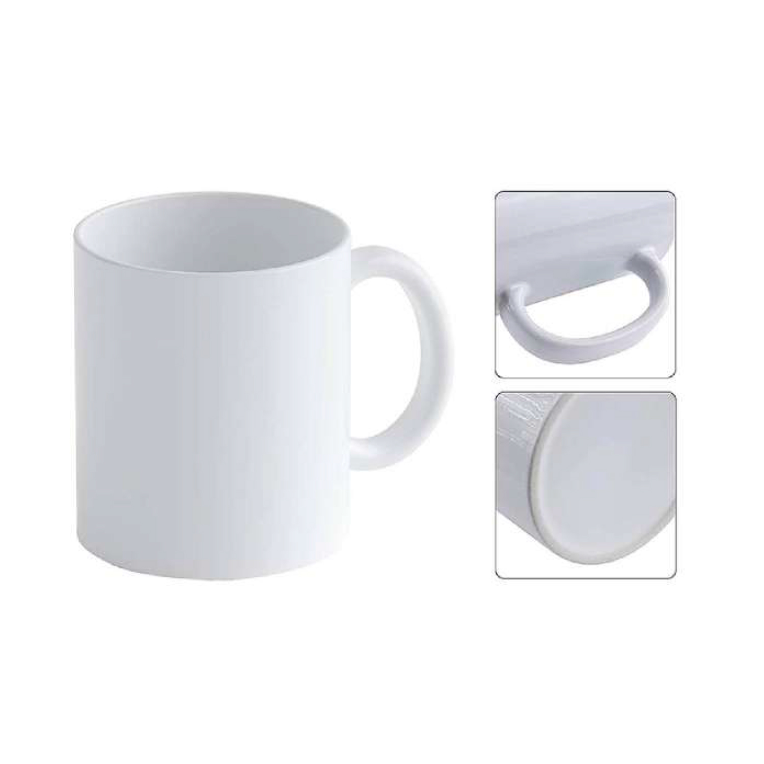 Taza Blanca de Cerámica para Sublimación (X CAJA/36PCS) TAS0102-BLANCO Agencia Textil
