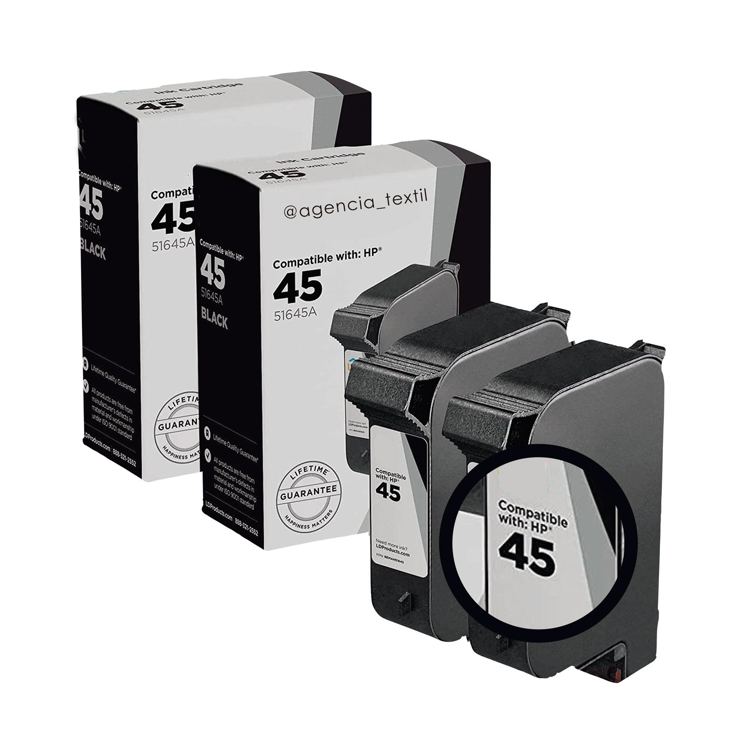 Cartuchos Hp 45 | AGENCIA TEXTIL