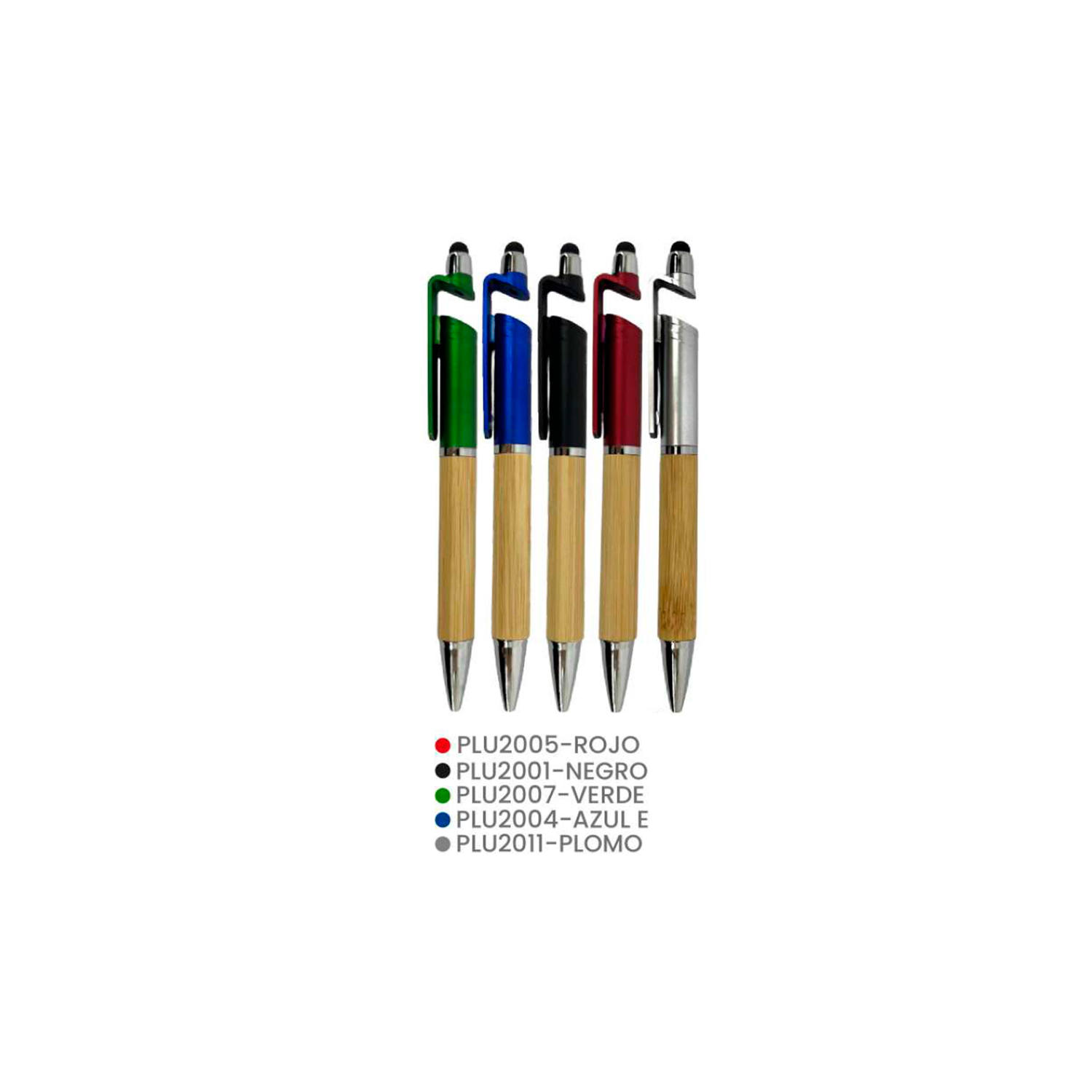 Esfero de Bambú (1000/PCS) Multifunción Escritura Premium Soporte para Celular Agencia Textil