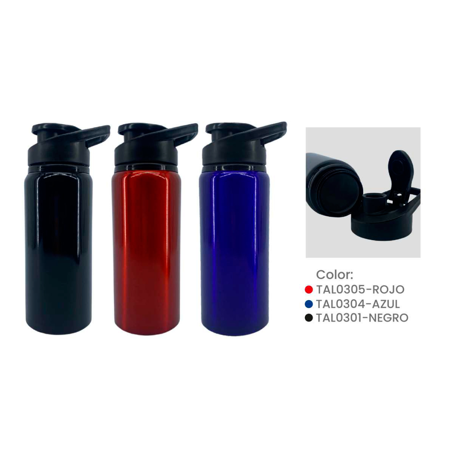 Tomatodo de Aluminio Premium - 600ml (X/CAJA 60PCS) Agecia Textil