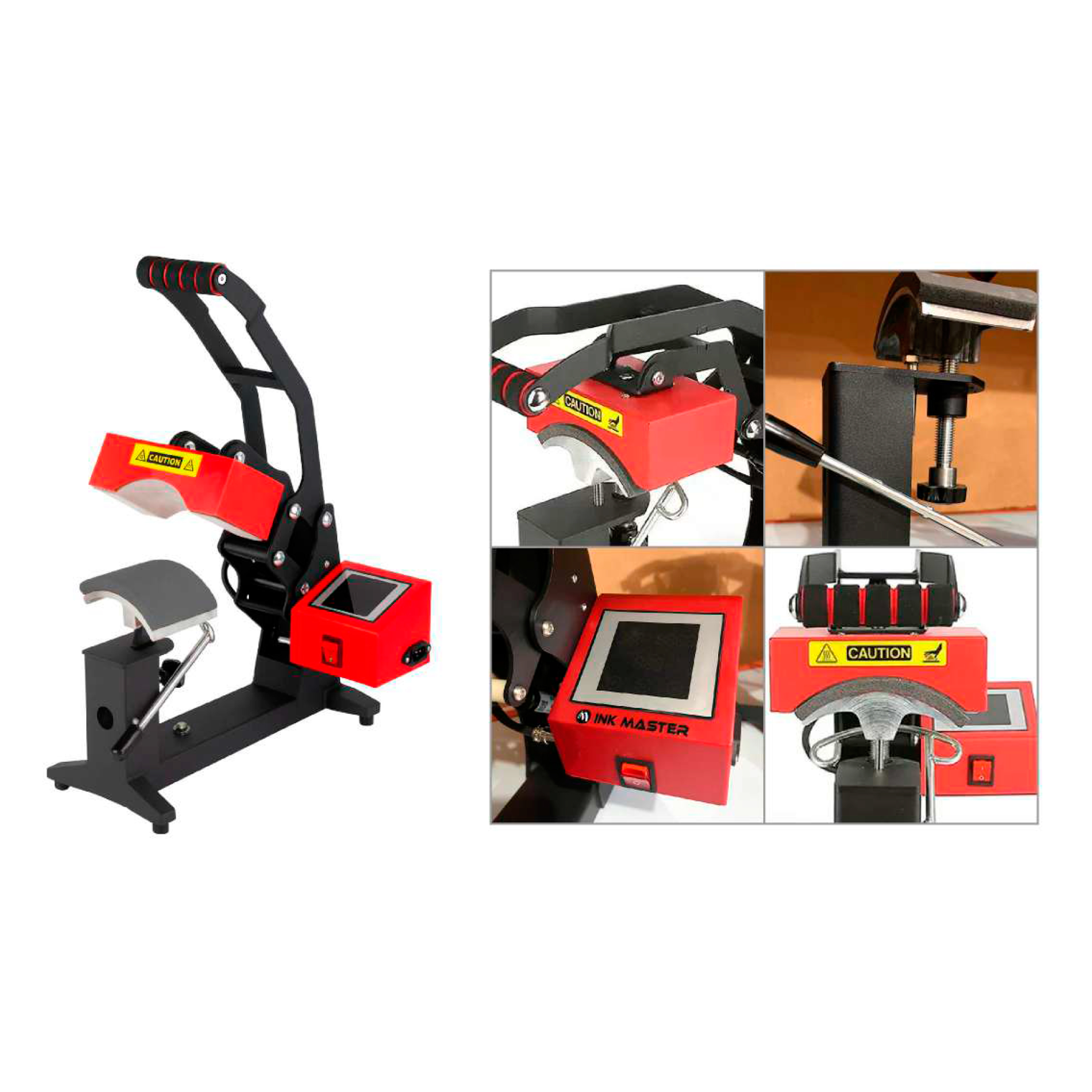 Prensa Térmica para Gorras Profesional 110V | Agencia Textil