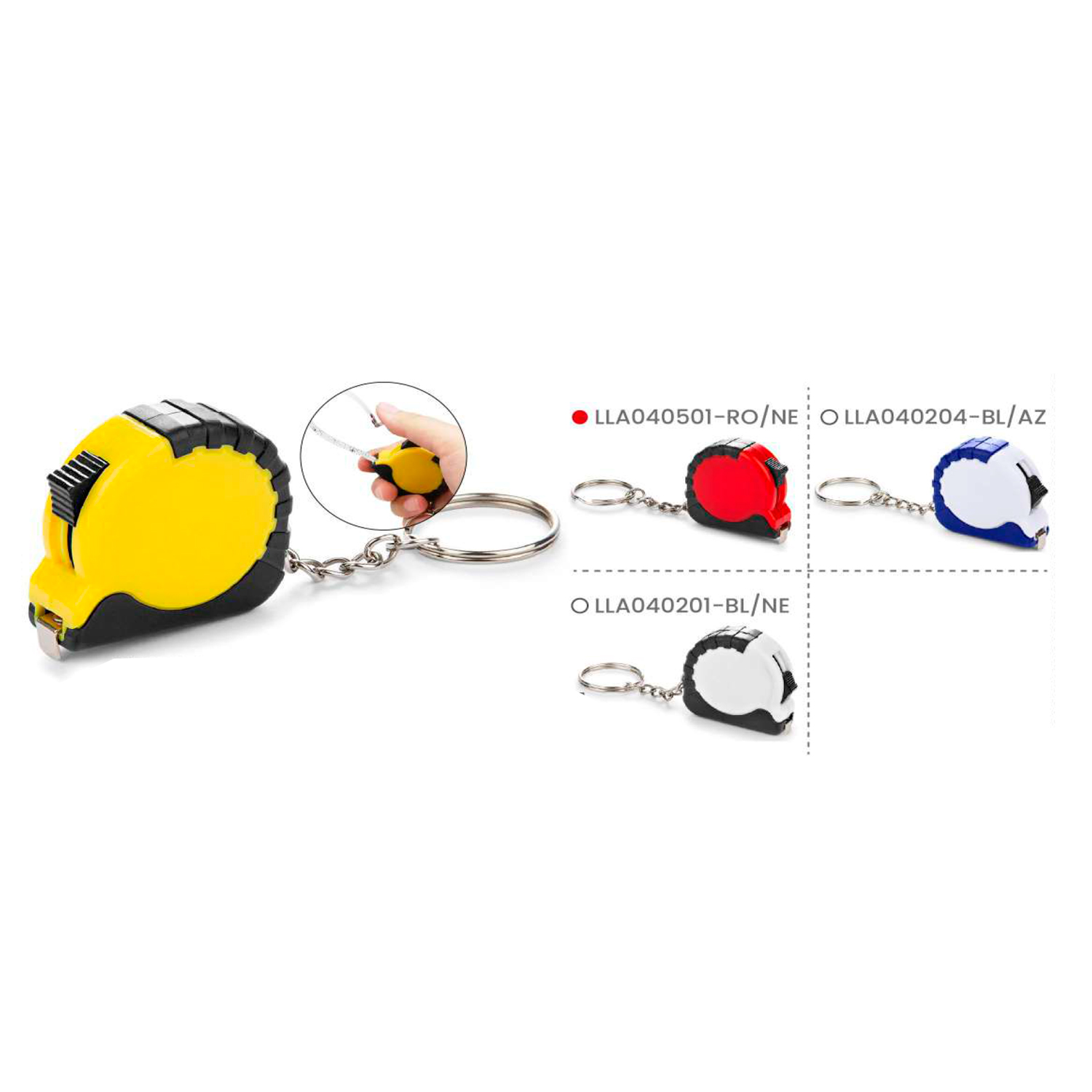 Llavero Mini Flexómetro (3.8 x 3.8 cm)